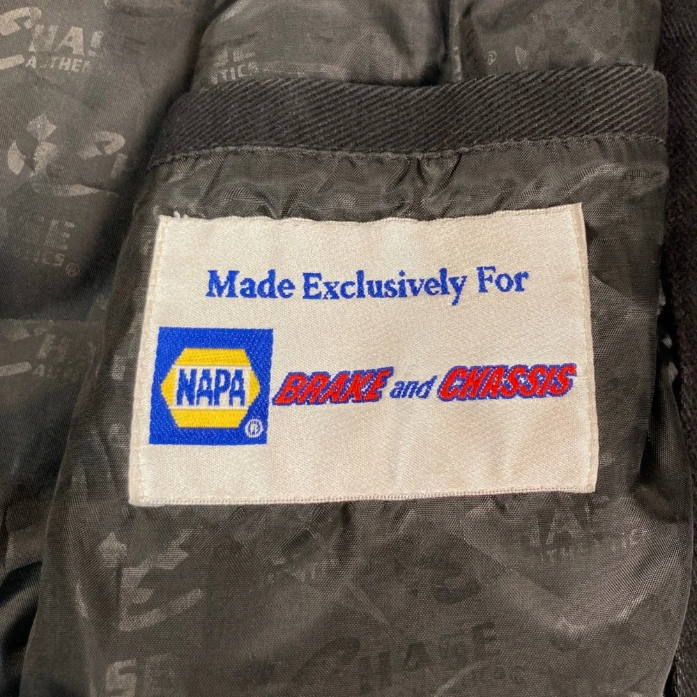 Chase Authentics NASCAR Stars of Today Racing Jacket XL Black Cotton‎ Twill Snap